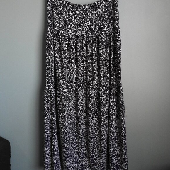 Jones Wear Maxi Skirt Polka Dot Polyester Large - Picture 2 of 8
